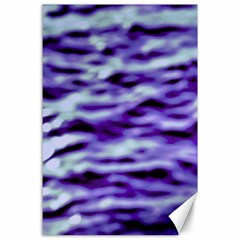 Purple  Waves Abstract Series No3 Canvas 24  X 36  by DimitriosArt