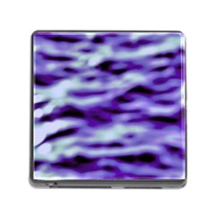 Purple  Waves Abstract Series No3 Memory Card Reader (square 5 Slot)