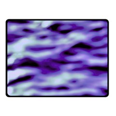 Purple  Waves Abstract Series No3 Fleece Blanket (small) by DimitriosArt