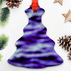 Purple  Waves Abstract Series No3 Ornament (christmas Tree)  by DimitriosArt