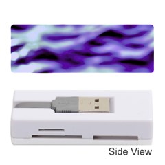 Purple  Waves Abstract Series No3 Memory Card Reader (stick) by DimitriosArt