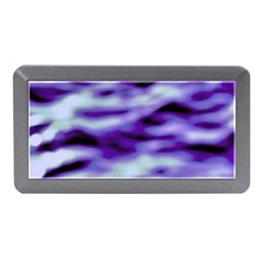 Purple  Waves Abstract Series No3 Memory Card Reader (mini) by DimitriosArt