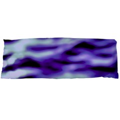 Purple  Waves Abstract Series No3 Body Pillow Case Dakimakura (two Sides) by DimitriosArt