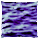 Purple  Waves Abstract Series No3 Large Cushion Case (One Side) Front