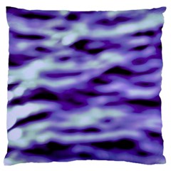 Purple  Waves Abstract Series No3 Standard Flano Cushion Case (two Sides) by DimitriosArt