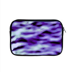 Purple  Waves Abstract Series No3 Apple Macbook Pro 15  Zipper Case by DimitriosArt