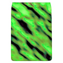 Green  Waves Abstract Series No7 Removable Flap Cover (l) by DimitriosArt