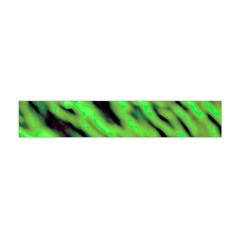 Green  Waves Abstract Series No7 Flano Scarf (mini) by DimitriosArt