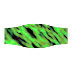 Green  Waves Abstract Series No7 Stretchable Headband by DimitriosArt