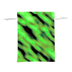 Green  Waves Abstract Series No7 Lightweight Drawstring Pouch (s)