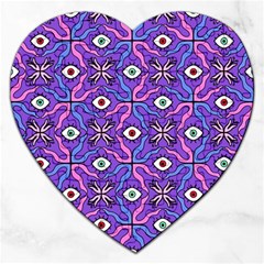 Abstract Illustration With Eyes Jigsaw Puzzle (heart) by SychEva