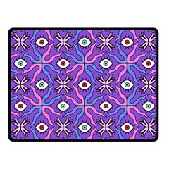 Abstract Illustration With Eyes Fleece Blanket (small) by SychEva