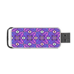 Abstract Illustration With Eyes Portable Usb Flash (one Side) by SychEva