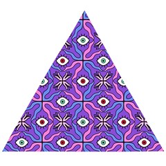 Abstract Illustration With Eyes Wooden Puzzle Triangle by SychEva