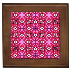 Abstract Illustration With Eyes Framed Tile by SychEva