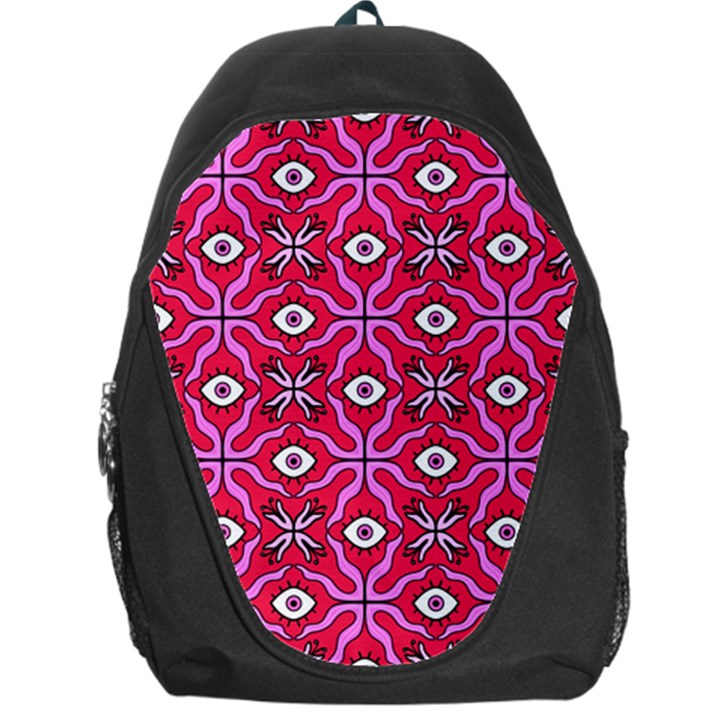 Abstract Illustration With Eyes Backpack Bag