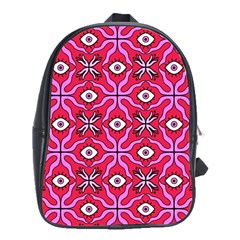 Abstract Illustration With Eyes School Bag (xl) by SychEva