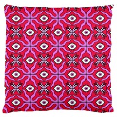 Abstract Illustration With Eyes Large Flano Cushion Case (two Sides) by SychEva