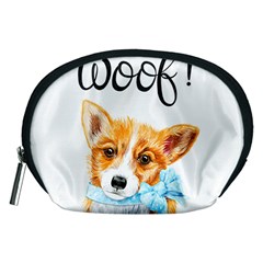 Welsh Corgi Pembrock With A Blue Bow Accessory Pouch (medium) by ladynatali