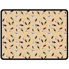 Festive Champagne Fleece Blanket (large)  by SychEva