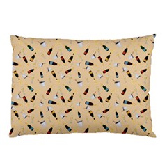 Festive Champagne Pillow Case (two Sides) by SychEva