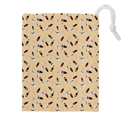 Festive Champagne Drawstring Pouch (5xl) by SychEva