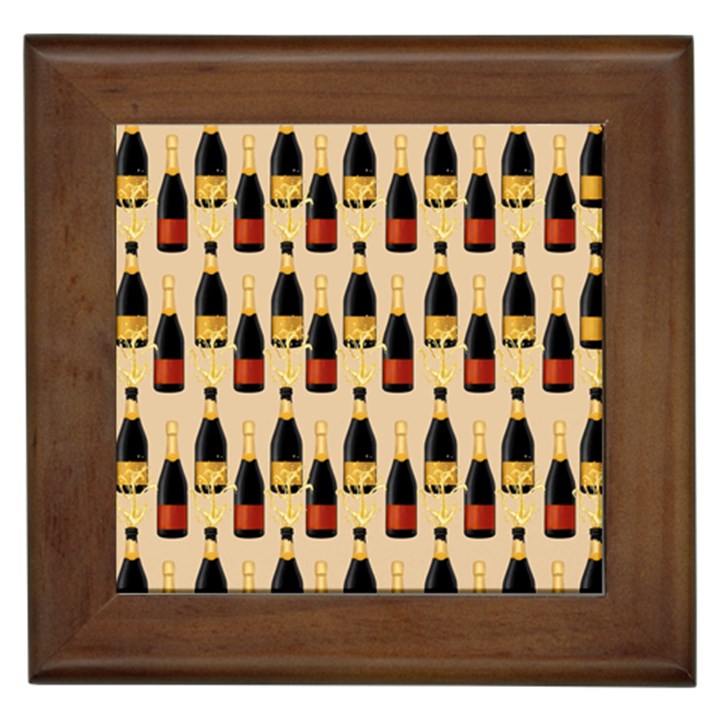 Champagne For The Holiday Framed Tile