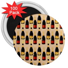 Champagne For The Holiday 3  Magnets (100 Pack) by SychEva