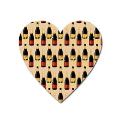 Champagne For The Holiday Heart Magnet by SychEva