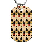 Champagne For The Holiday Dog Tag (One Side) Front