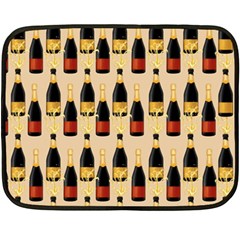 Champagne For The Holiday Double Sided Fleece Blanket (mini)  by SychEva