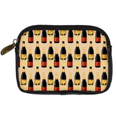 Champagne For The Holiday Digital Camera Leather Case by SychEva