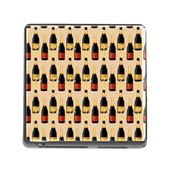 Champagne For The Holiday Memory Card Reader (square 5 Slot) by SychEva