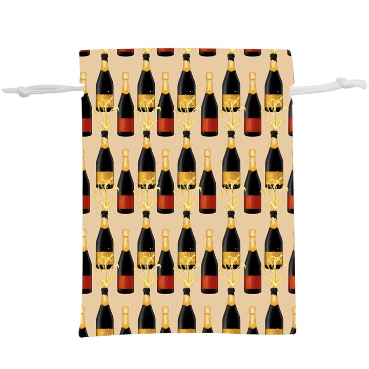 Champagne For The Holiday  Lightweight Drawstring Pouch (XL)