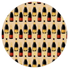 Champagne For The Holiday Round Trivet by SychEva