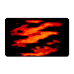 Red  Waves Abstract Series No13 Magnet (rectangular) by DimitriosArt