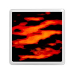 Red  Waves Abstract Series No13 Memory Card Reader (square) by DimitriosArt