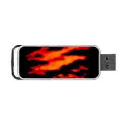 Red  Waves Abstract Series No13 Portable Usb Flash (two Sides) by DimitriosArt