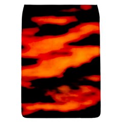 Red  Waves Abstract Series No13 Removable Flap Cover (l) by DimitriosArt