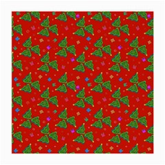 Christmas Trees Medium Glasses Cloth (2 Sides) by SychEva