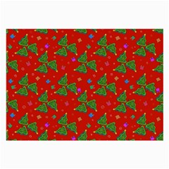 Christmas Trees Large Glasses Cloth by SychEva