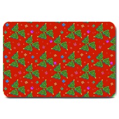 Christmas Trees Large Doormat  by SychEva