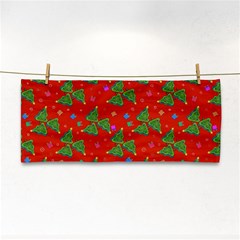 Christmas Trees Hand Towel by SychEva