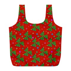 Christmas Trees Full Print Recycle Bag (l) by SychEva