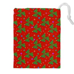 Christmas Trees Drawstring Pouch (5xl) by SychEva