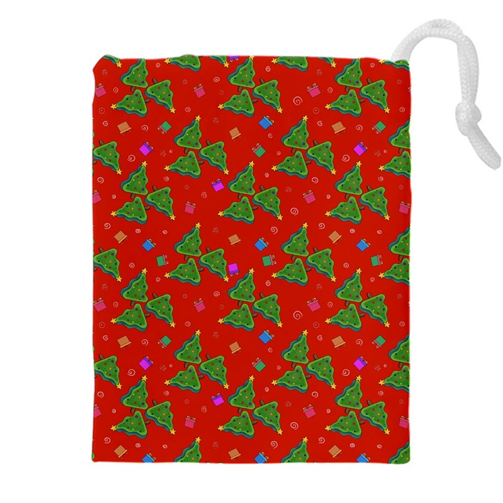 Christmas Trees Drawstring Pouch (5XL)