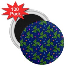 Christmas Trees 2 25  Magnets (100 Pack)  by SychEva