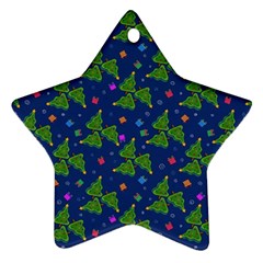 Christmas Trees Star Ornament (two Sides) by SychEva