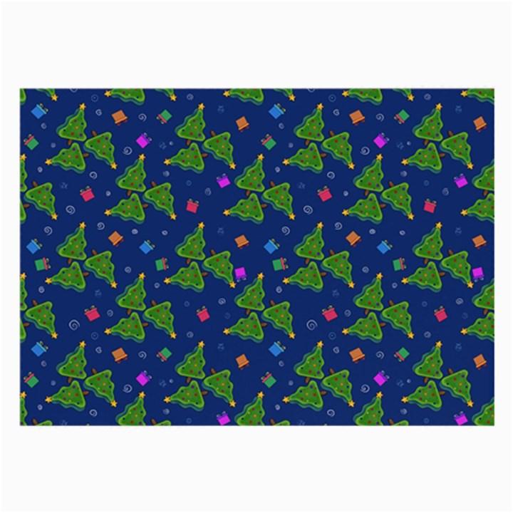 Christmas Trees Large Glasses Cloth