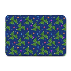 Christmas Trees Small Doormat  by SychEva